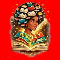 Black History Education Is Freedom Book Reading Learning Santa Hat thumb 1