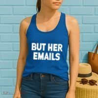 But Her Emails Women's Tank Top thumb 2