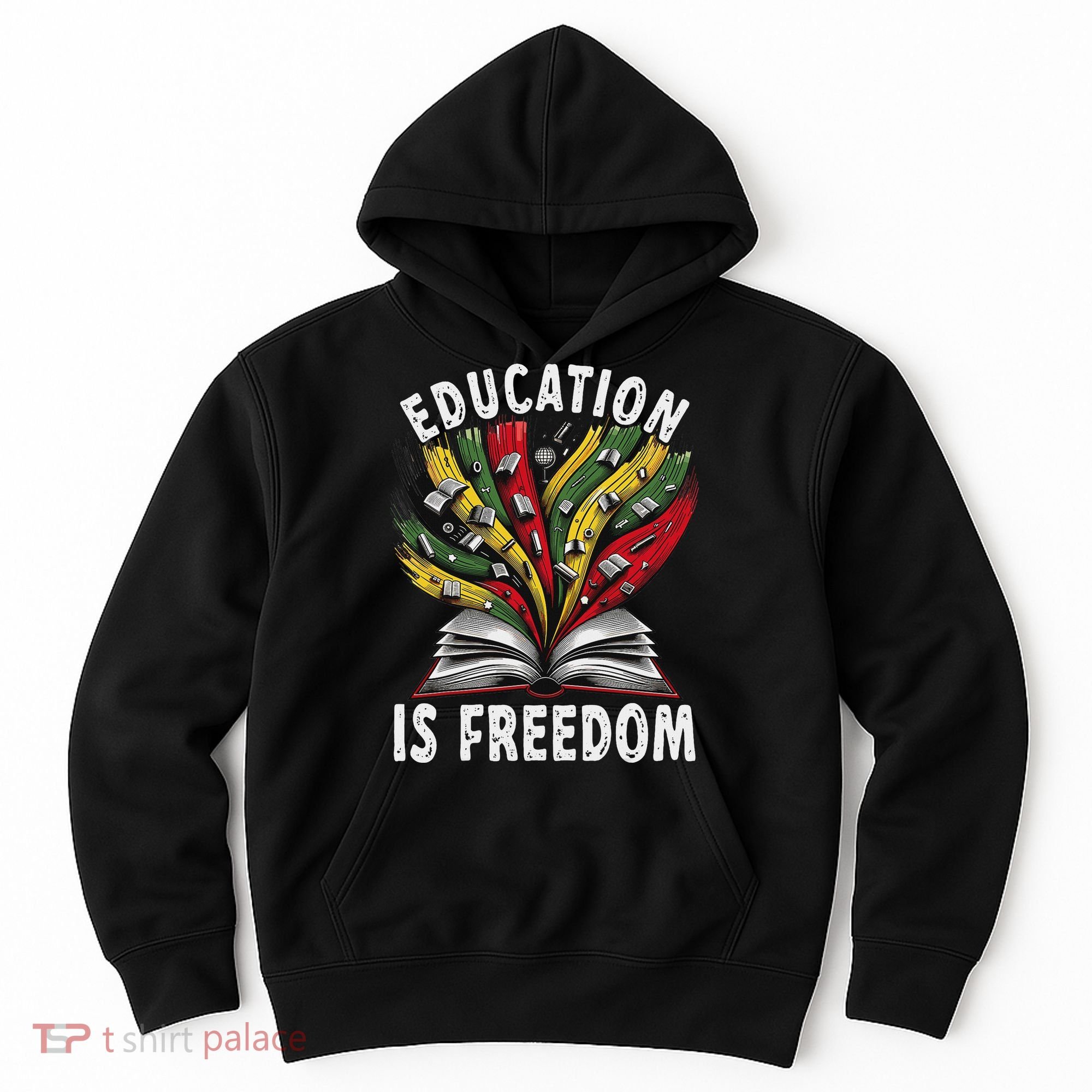 Black History Education Is Freedom Books Black History Hoodie
