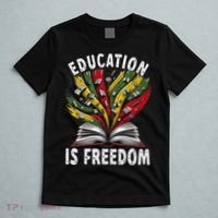 Black History Education Is Freedom Books Black History T-Shirt thumb 5