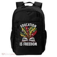 Black History Education Is Freedom Books Black History Backpack thumb 0