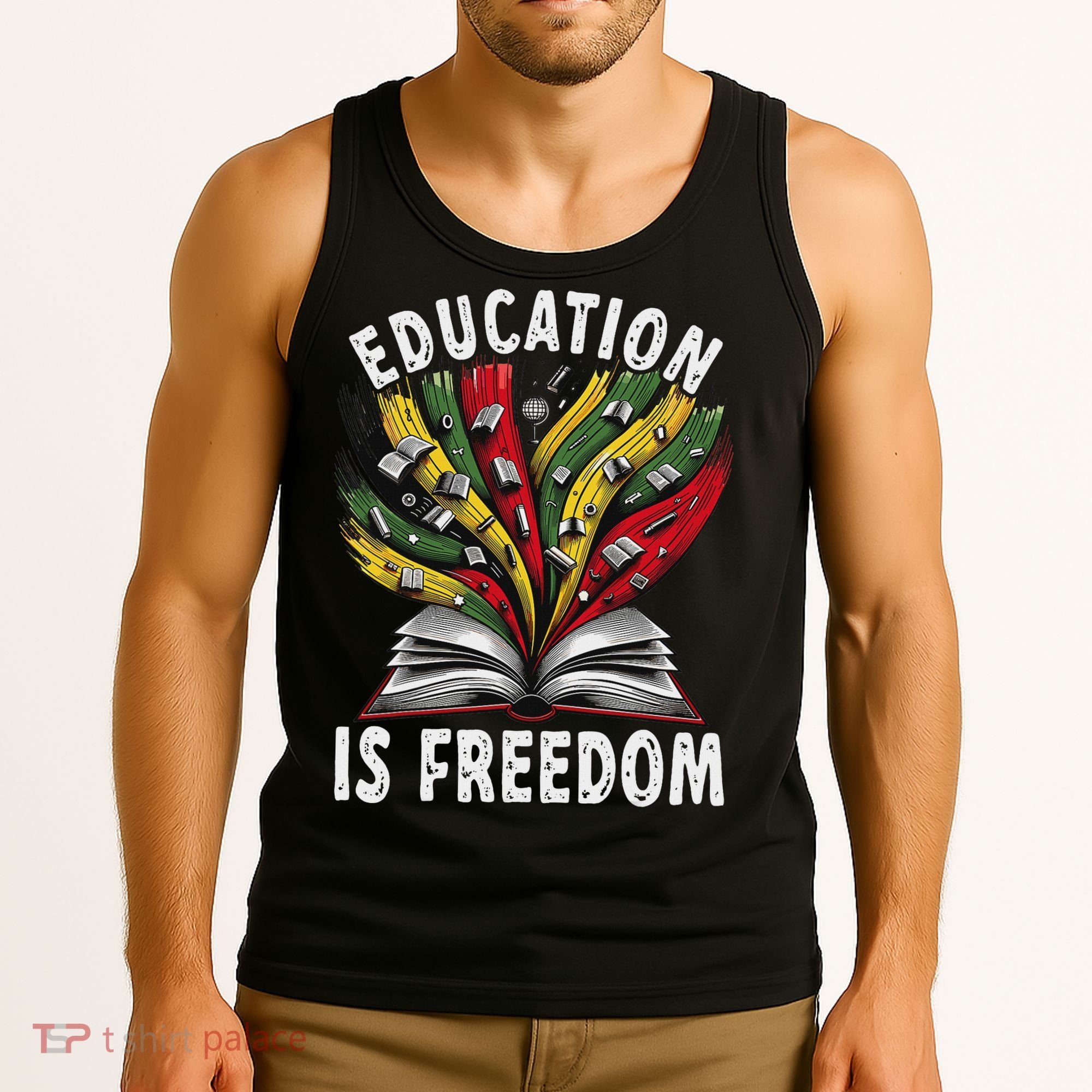 Black History Education Is Freedom Books Black History Tank Top
