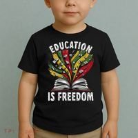 Black History Education Is Freedom Books Black History Toddler T-Shirt thumb 2