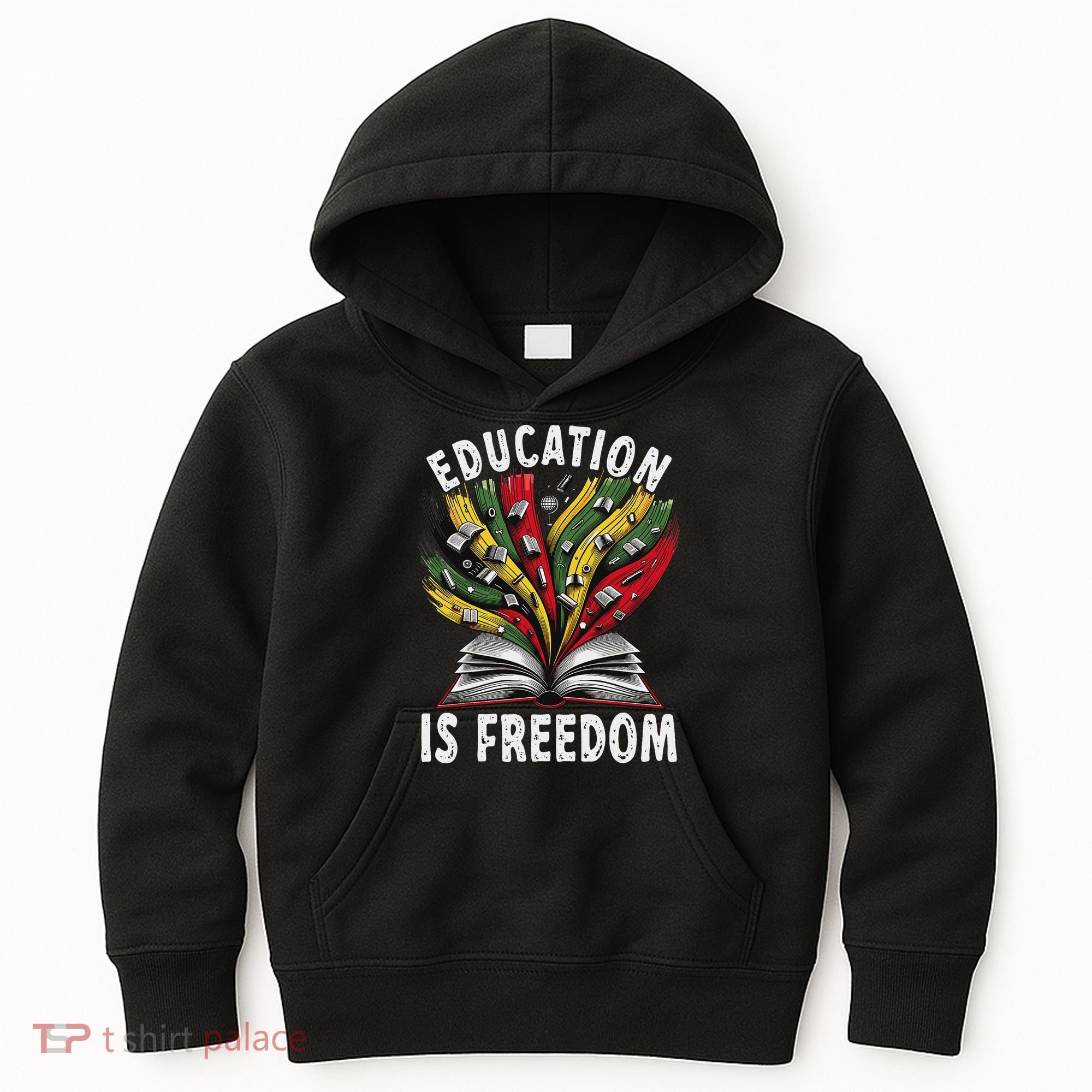 Black History Education Is Freedom Books Black History Kids Hoodie