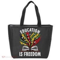 Black History Education Is Freedom Books Black History Tote Bag thumb 0
