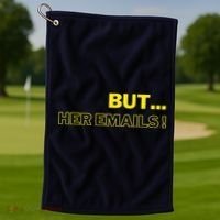 But Her Emails Funny Memes Golf Towel thumb 1