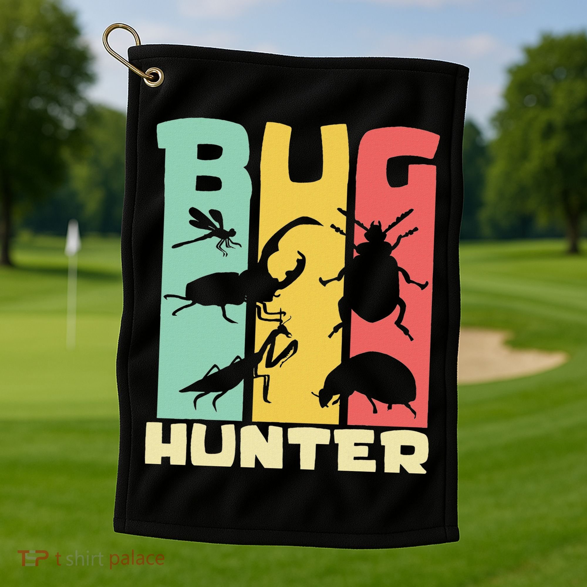 Bug Hunter Entomologist Insects Golf Towel