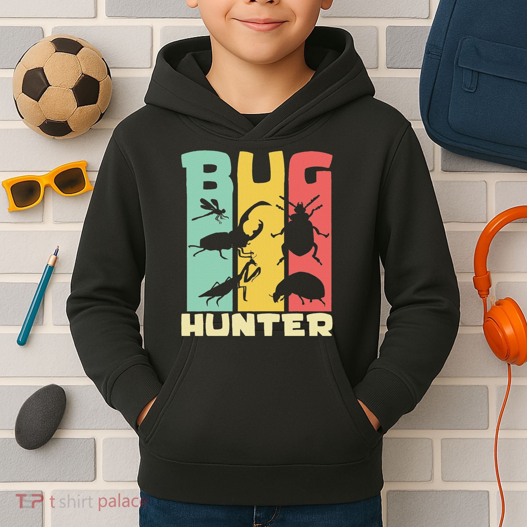Bug Hunter Entomologist Insects Kids Hoodie