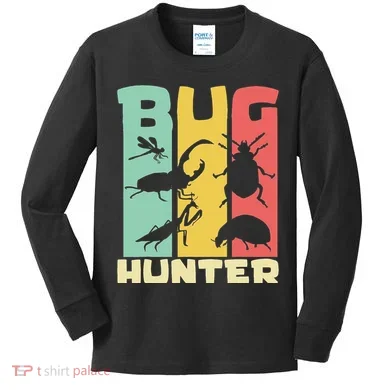 Bug Hunter Entomologist Insects Kids Long Sleeve Shirt