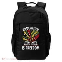 Black History Education Is Freedom Books Black History Backpack thumb 0