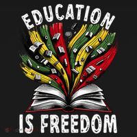 Black History Education Is Freedom Books Black History Women's Tank Top thumb 5