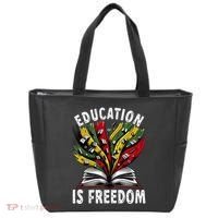 Black History Education Is Freedom Books Black History Tote Bag thumb 0