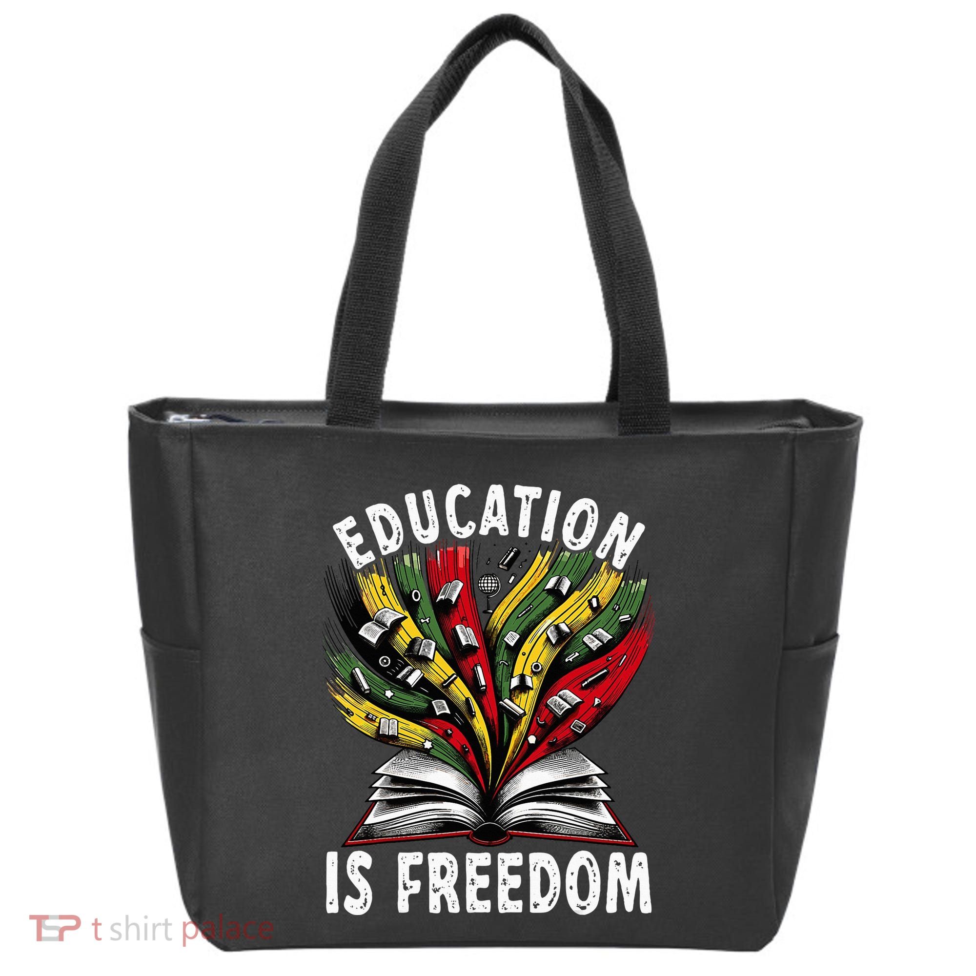 Black History Education Is Freedom Books Black History Tote Bag