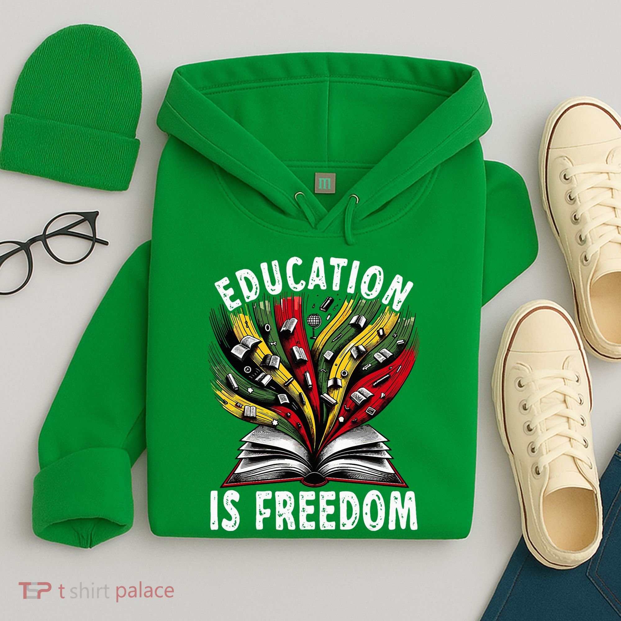 Black History Education Is Freedom Books Black History Hoodie