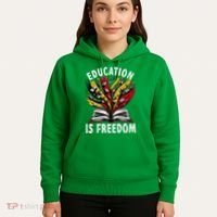 Black History Education Is Freedom Books Black History Hoodie thumb 5
