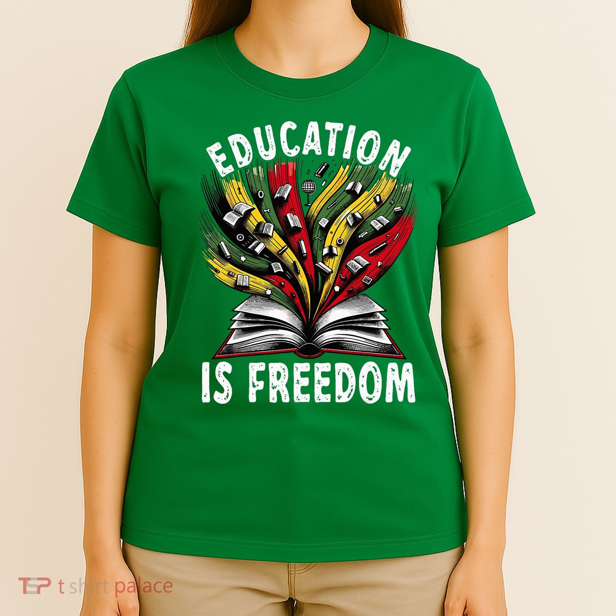 Black History Education Is Freedom Books Black History T-Shirt