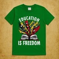 Black History Education Is Freedom Books Black History T-Shirt thumb 5