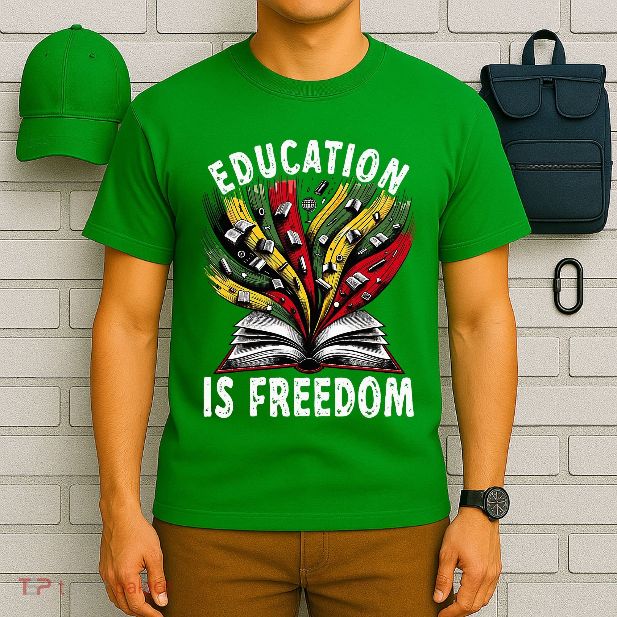 Black History Education Is Freedom Books Black History T-Shirt