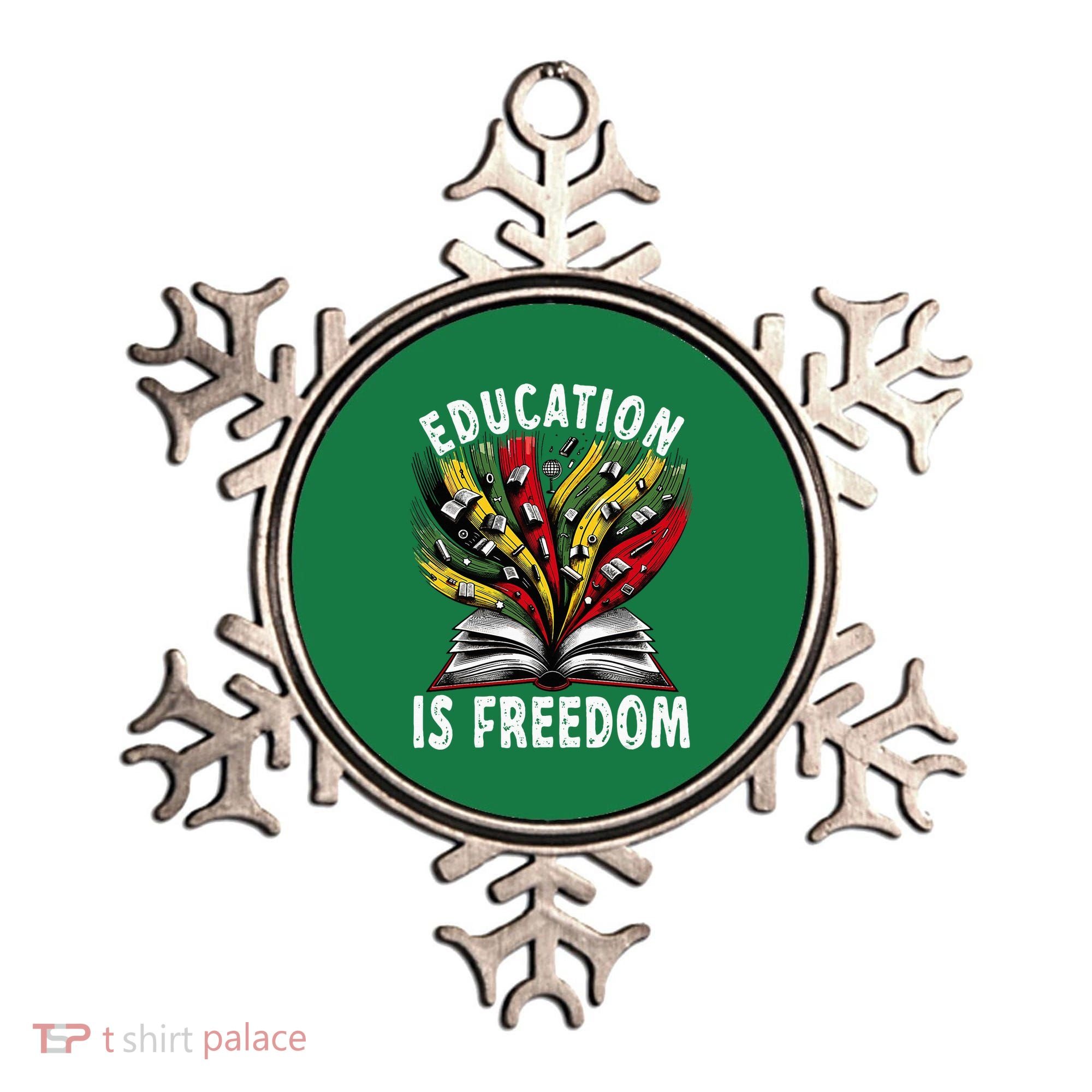 Black History Education Is Freedom Books Black History Ornament