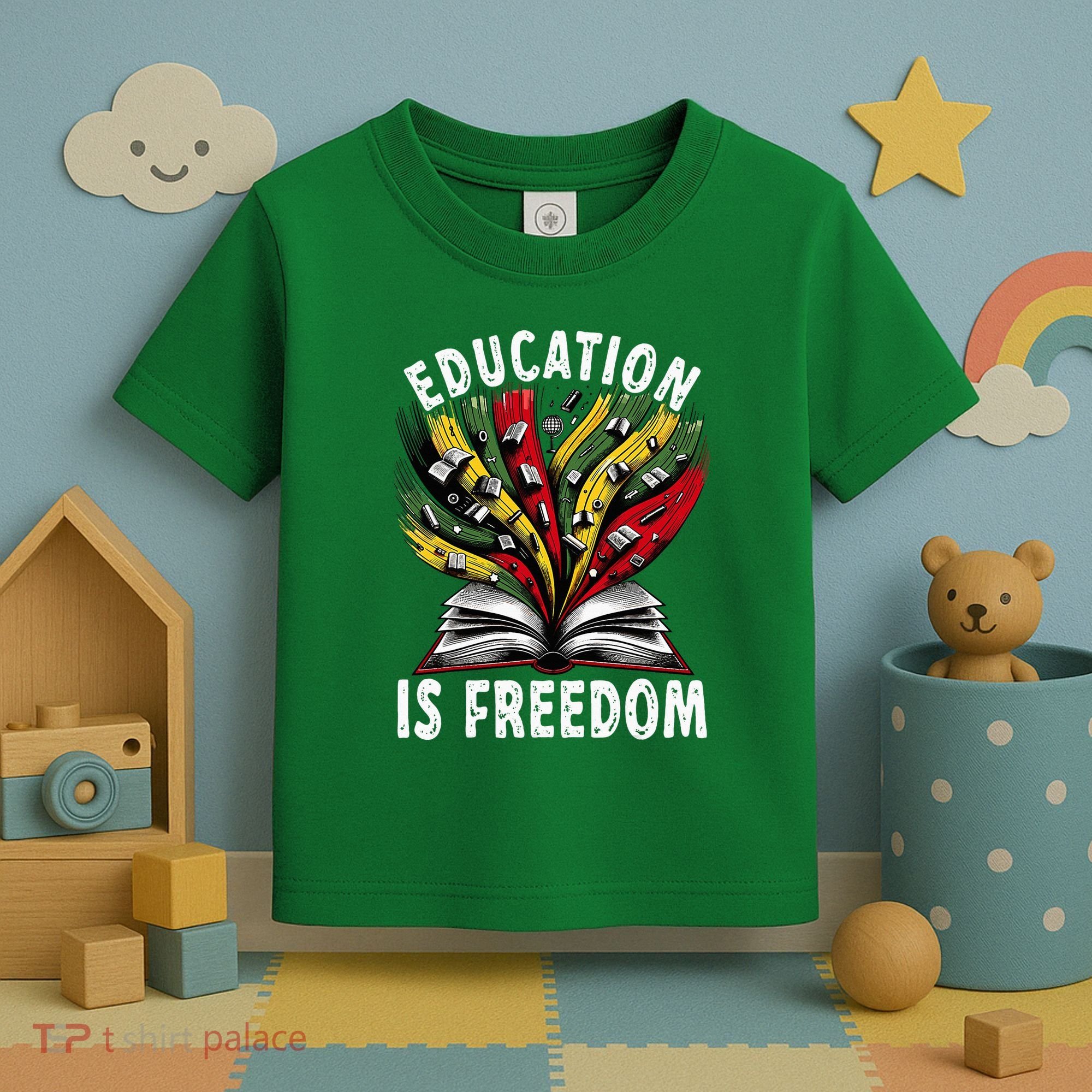 Black History Education Is Freedom Books Black History Toddler T-Shirt