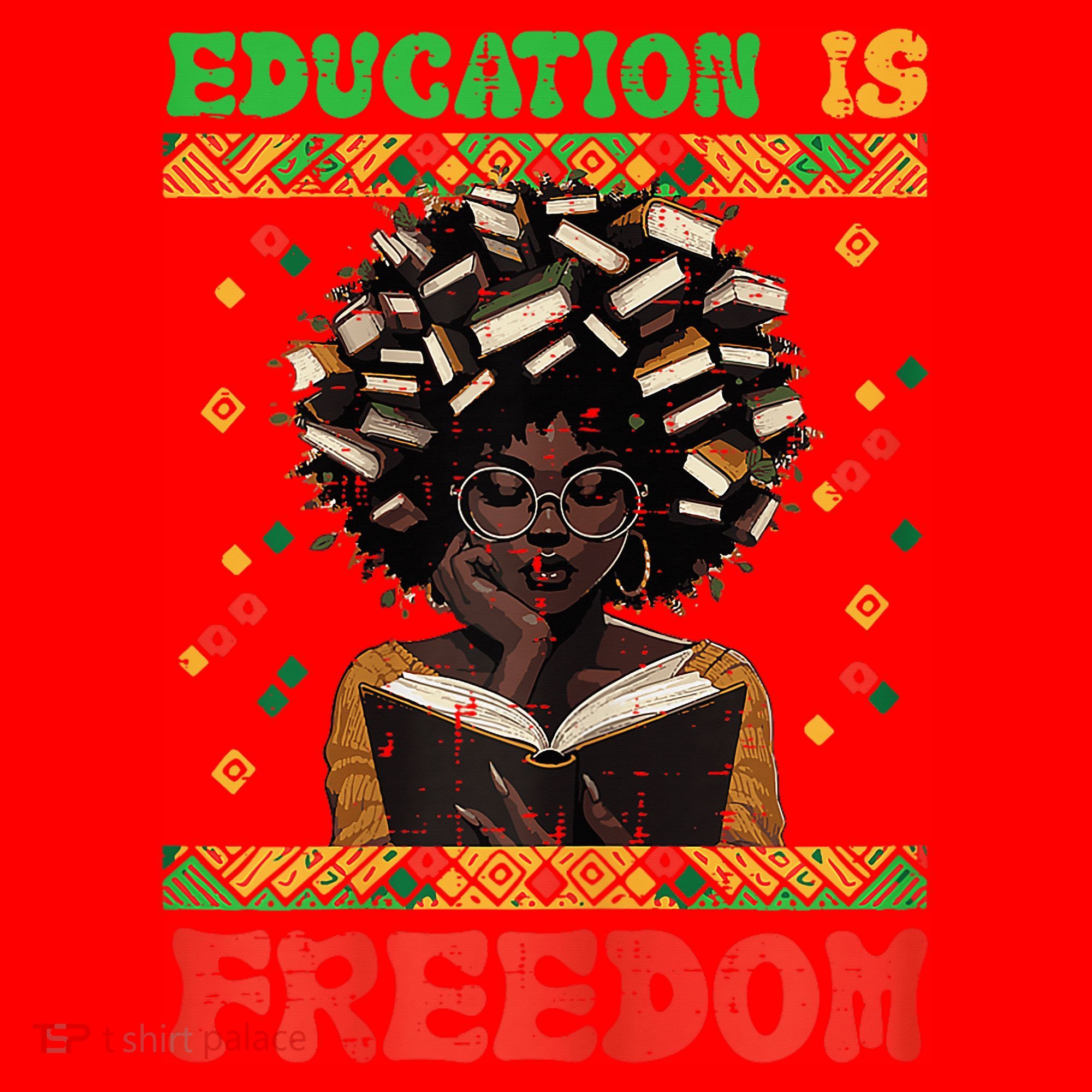 Black History Education Freedom Afro Teacher Female Santa Hat
