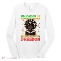 Black History Education Freedom Afro Teacher Female Long Sleeve Shirt thumb 0