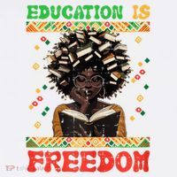 Black History Education Freedom Afro Teacher Female Long Sleeve Shirt thumb 2