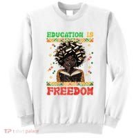 Black History Education Freedom Afro Teacher Female Sweatshirt thumb 0