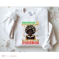 Black History Education Freedom Afro Teacher Female Sweatshirt thumb 2