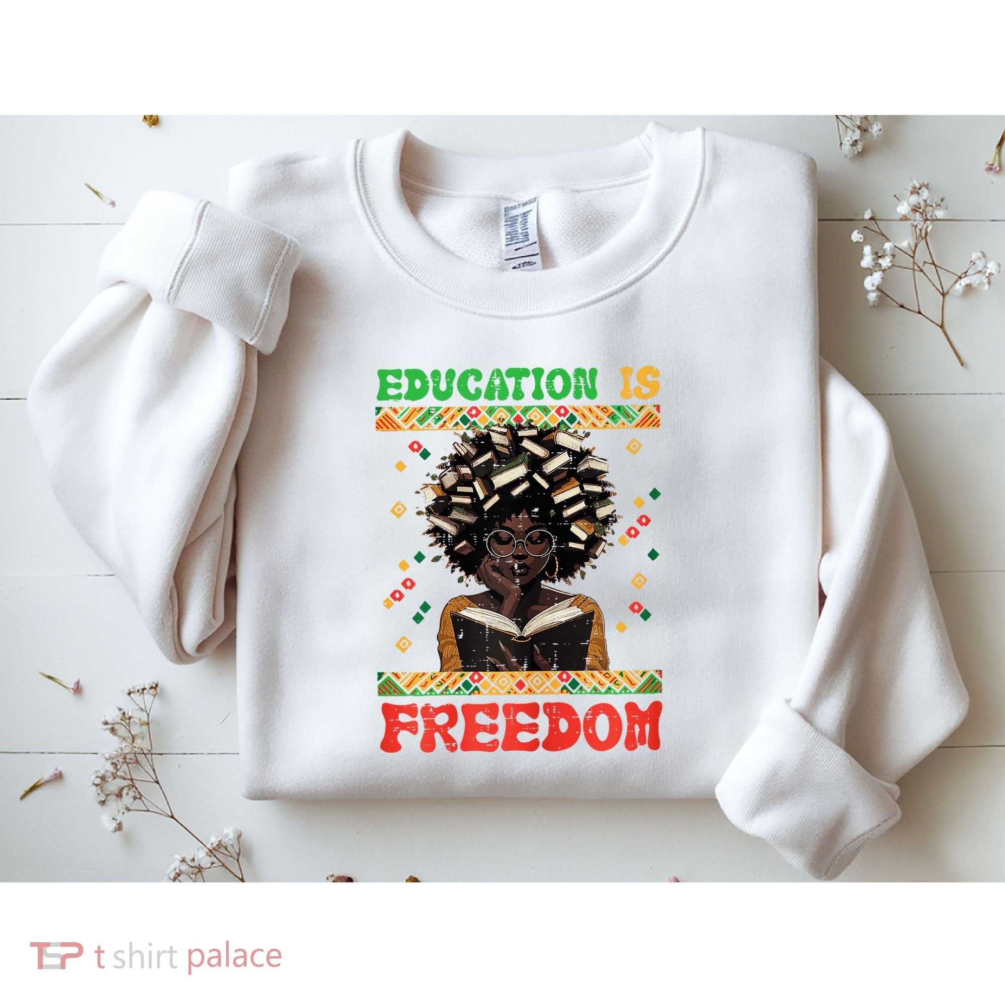 Black History Education Freedom Afro Teacher Female Sweatshirt