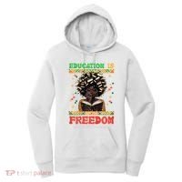 Black History Education Freedom Afro Teacher Female Women's Hoodie thumb 0