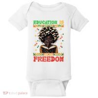 Black History Education Freedom Afro Teacher Female Baby Bodysuit thumb 0