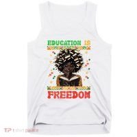 Black History Education Freedom Afro Teacher Female Tank Top thumb 0