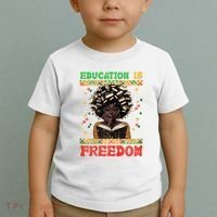 Black History Education Freedom Afro Teacher Female Toddler T-Shirt thumb 2
