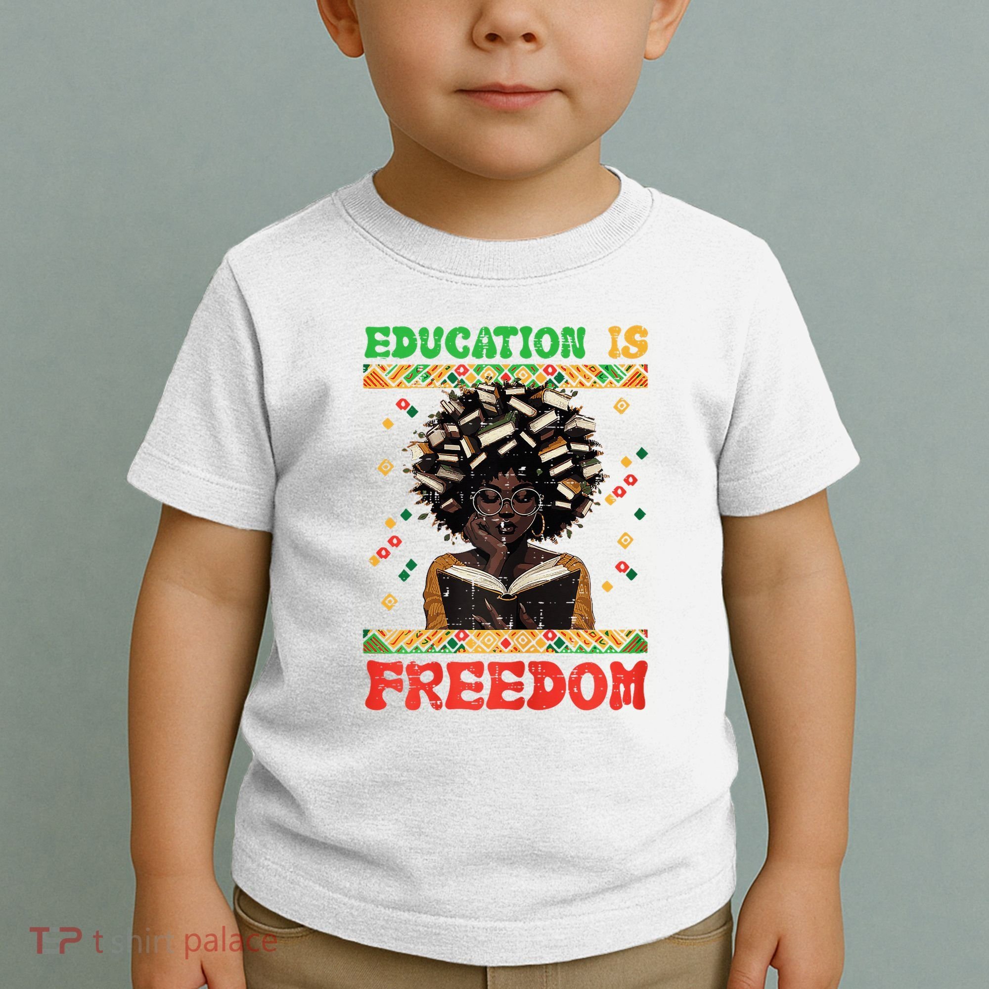 Black History Education Freedom Afro Teacher Female Toddler T-Shirt