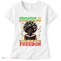 Black History Education Freedom Afro Teacher Female Women's T-Shirt thumb 0