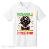 Black History Education Freedom Afro Teacher Female Kids T-Shirt thumb 0