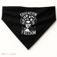 Black History Education Is Freedom Books USA-Made Doggie Bandana thumb 0