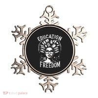 Black History Education Is Freedom Books Ornament thumb 0