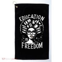 Black History Education Is Freedom Books Golf Towel thumb 0