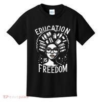 Black History Education Is Freedom Books Kids T-Shirt thumb 0