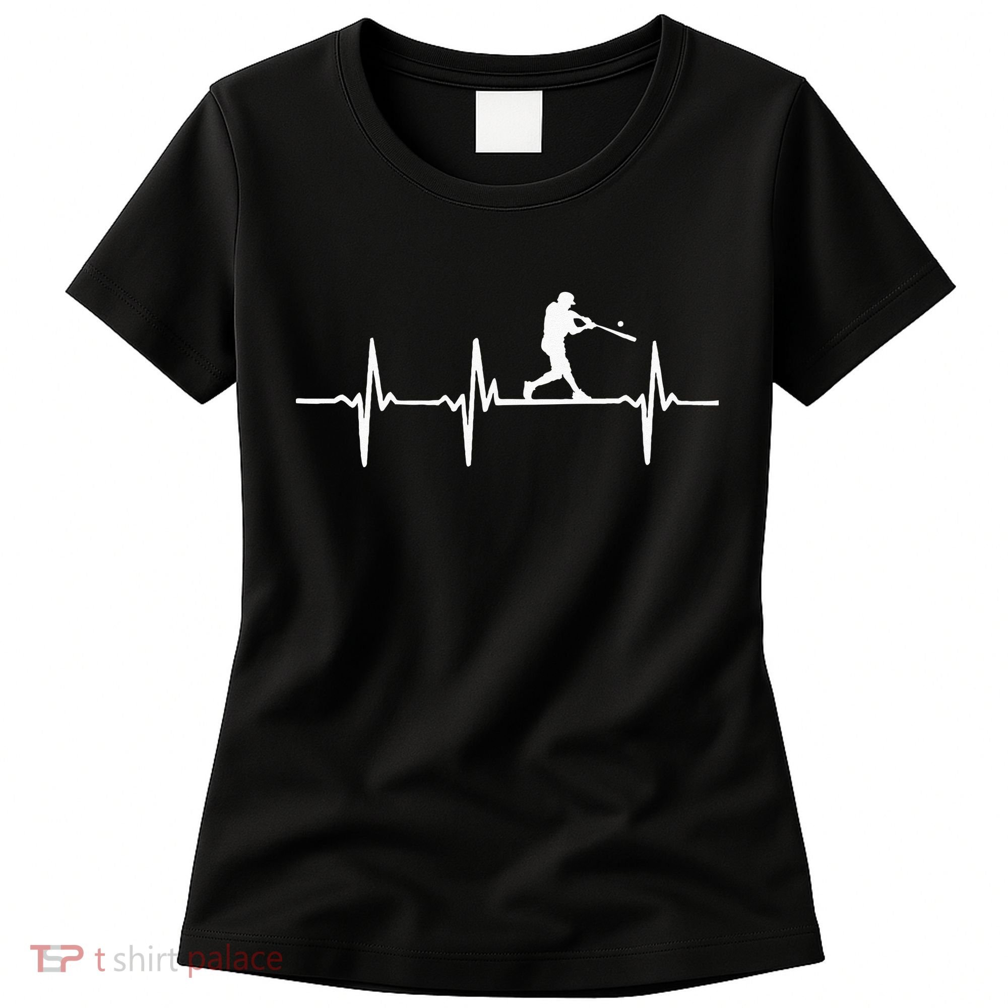 Baseball Heartbeat For Baseball Players And Fans Women's T-Shirt