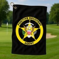 Bounty Hunter For Fugitive Recovery Agents Leo Golf Towel thumb 1