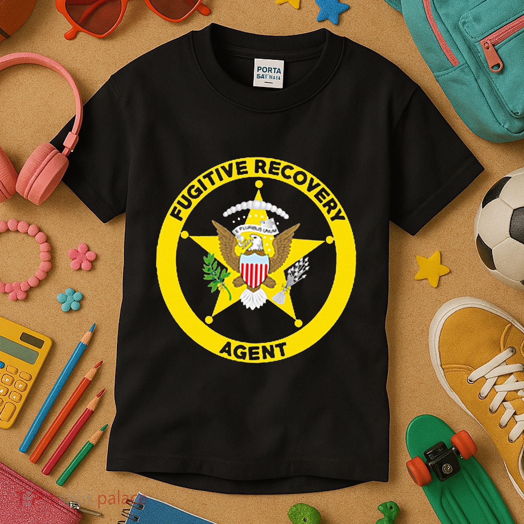 Bounty Hunter For Fugitive Recovery Agents Leo Kids T-Shirt