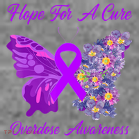 Butterfly Hope For A Cure Ribbon Opioid Overdose Awareness Toddler Hoodie thumb 2