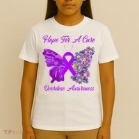Butterfly Hope For A Cure Ribbon Opioid Overdose Awareness T-Shirt thumb 4