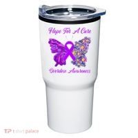 Butterfly Hope For A Cure Ribbon Opioid Overdose Awareness Tumbler thumb 0