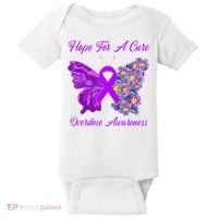 Butterfly Hope For A Cure Ribbon Opioid Overdose Awareness Baby Bodysuit thumb 0