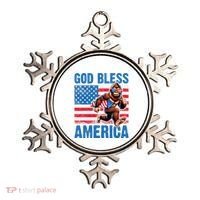 Bigfoot Holding Firework God Bless America Ornament thumb 0