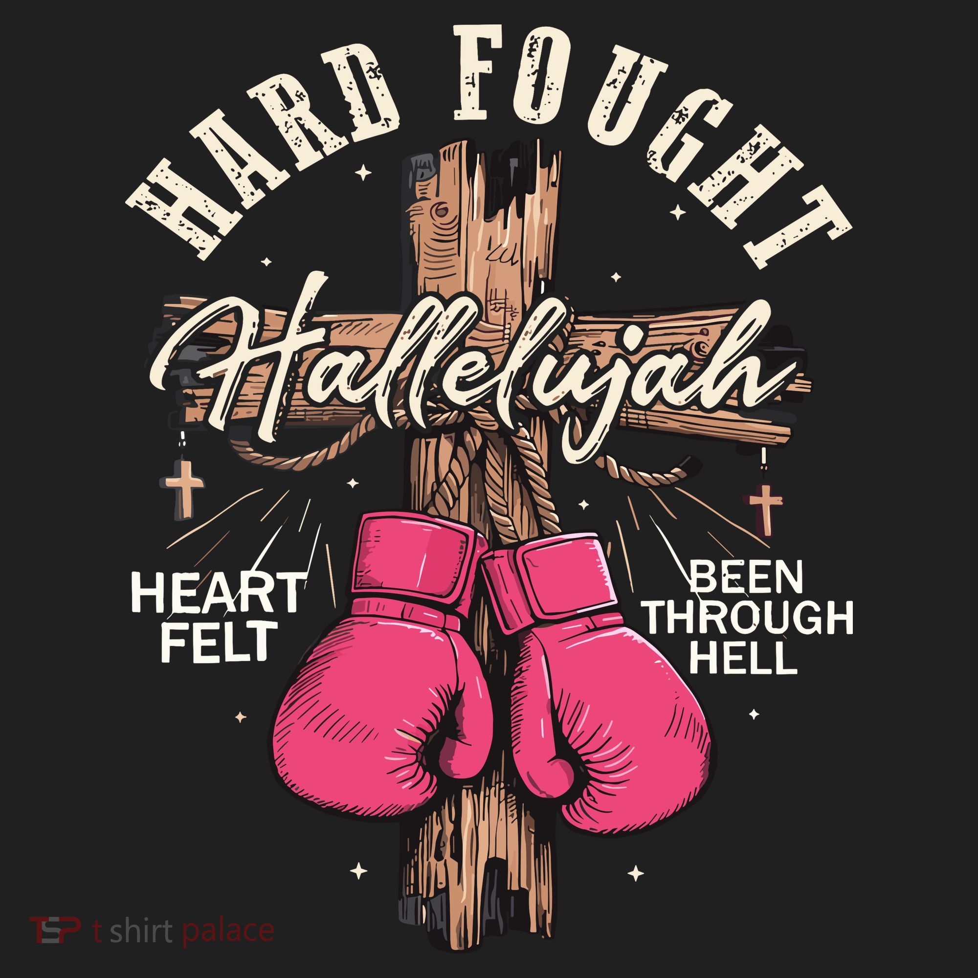 Brandon Hard Fought Hallelujah Praise Jesus Beanie